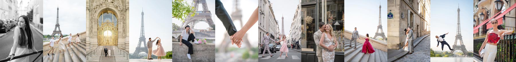 mosaic of photos in Paris
