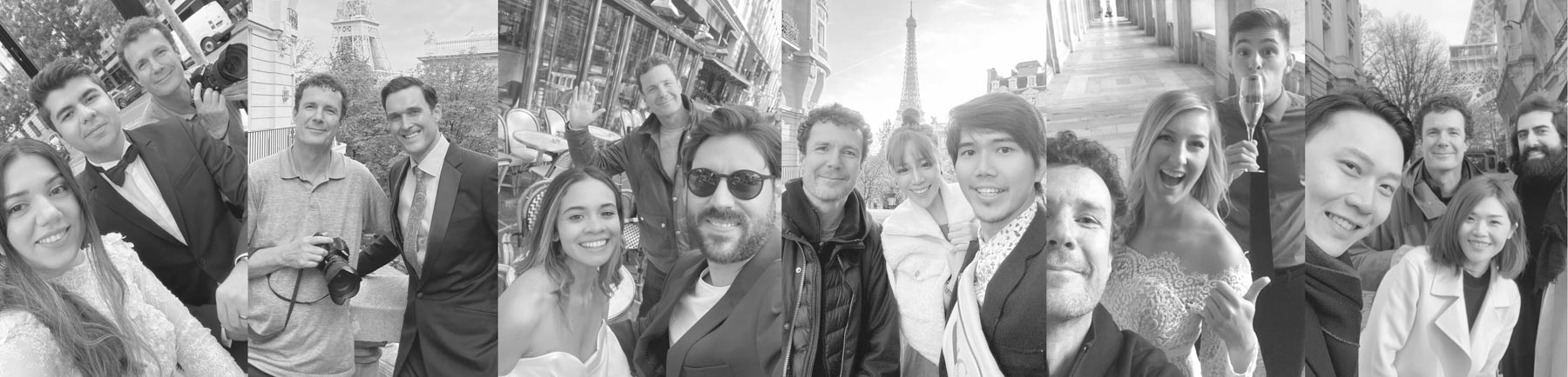 Pierre Paris Photographer and his clients around Paris for mobile