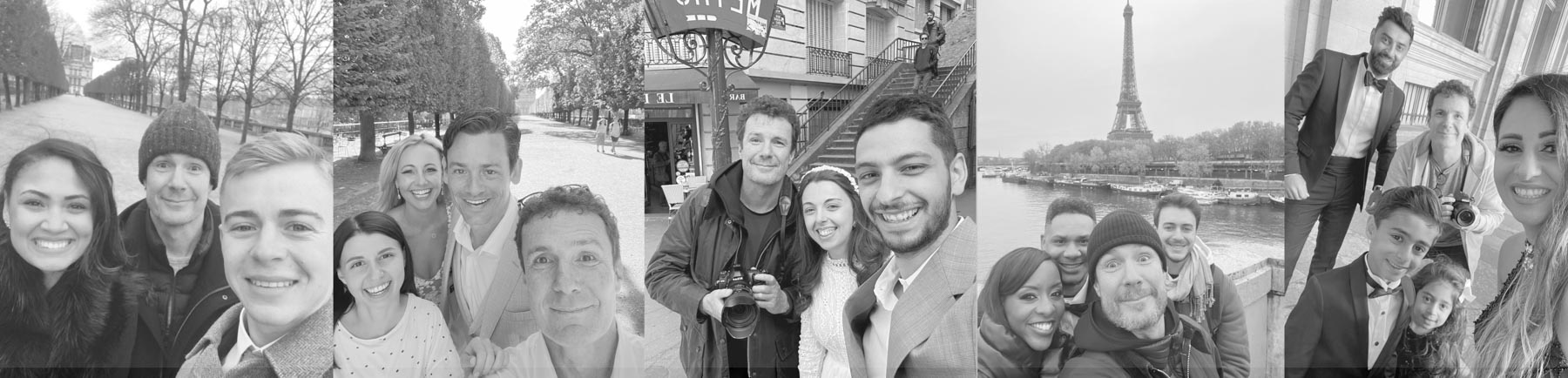 Pierre Paris Photographer and his clients around Paris for mobile